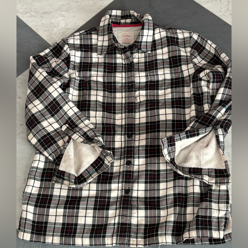 L.L.Bean fleece lined shirt, classic